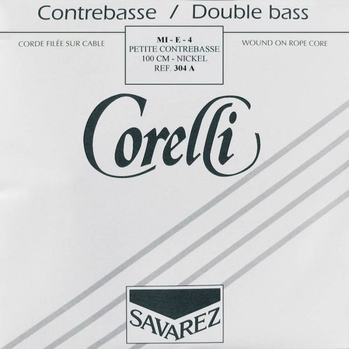 CO-304-A Corelli Nickel Orchestre double bass string E-4 1/2, 100 cm., rope core, nickel