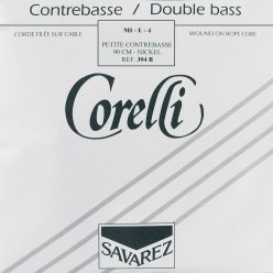   CO-304-B Corelli Nickel Orchestre double bass string E-4 1/4, 90 cm., rope core, nickel