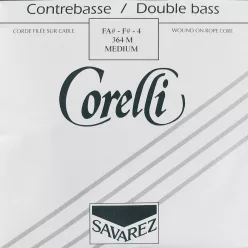   CO-364-M Corelli Tungstène Soliste double bass string F#-4 4/4-3/4, medium, solo, rope core, tungsten