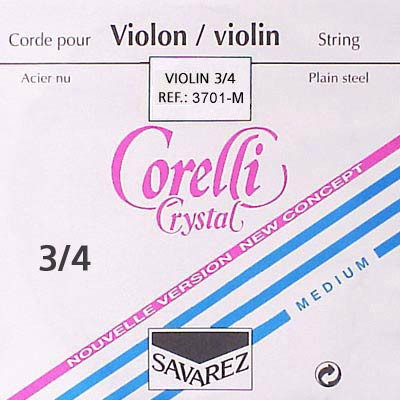 CO-3701-M Corelli Crystal violin string E-1 3/4, steel, ball end