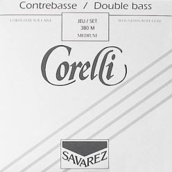   CO-380-M Corelli Nickel Orchestre double bass string set 4/4-3/4, medium, consists of CO-381-M, CO-382-M, CO-383-M and CO-384-M