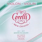 CO-700-MLB Corelli Crystal violin string set 4/4, medium light, consists of CO-721-ML, CO-702-ML, CO-703-ML and CO-704-ML