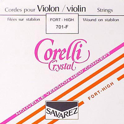 CO-701-F Corelli Crystal violin string E-1 4/4, heavy, steel, loop end