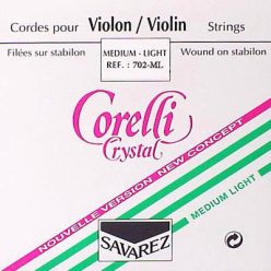   CO-702-ML Corelli Crystal violin string A-2 4/4, medium light, stabilon, aluminum