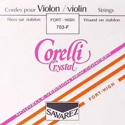   CO-703-F Corelli Crystal violin string D-3 4/4, heavy, stabilon, aluminum-alloy