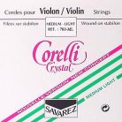 CO-703-ML Corelli Crystal violin string D-3 4/4, medium light, stabilon, aluminum-alloy