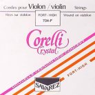 CO-704-F Corelli Crystal violin string G-4 4/4, heavy, stabilon, silver