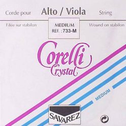   CO-733-M Corelli Crystal viola string G-3, 33/37 cm., medium, stabilon, silver