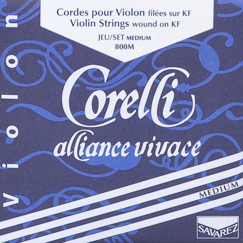 CO-800-M Corelli Alliance Vivace violin string set 4/4, medium, consists of CO-801-M, CO-802-M, CO-803-M and CO-804-M