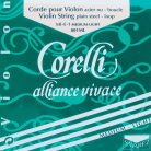 CO-801-ML Corelli Alliance Vivace violin string E-1 4/4,medium light, steel, loop