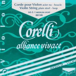   CO-801-ML Corelli Alliance Vivace violin string E-1 4/4,medium light, steel, loop