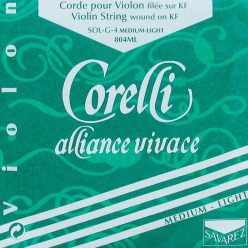   CO-804-ML Corelli Alliance Vivace violin string G-4 4/4,medium light, alliance KF, aluminum-silver alloy