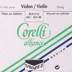   CO-821-M Corelli Alliance Vivace violin string E-1 4/4, medium, steel, ball end