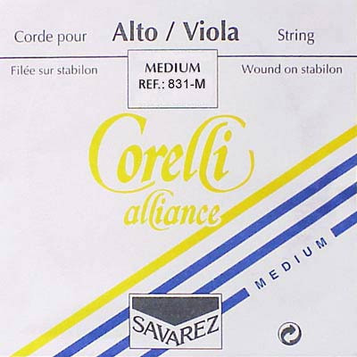 CO-831-M Corelli Alliance viola string A-1, 33/37 cm., medium, stabilon, aluminum