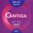 CO-933-M Corelli Cantiga viola string G-3, medium, cantiga material, silver