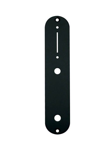 CP-TE-AB Boston  control plate, 32x160mm, Teaser, 9,5mm holes for inch pots, black gloss