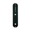 CP-TE-AB Boston  control plate, 32x160mm, Teaser, 9,5mm holes for inch pots, black gloss