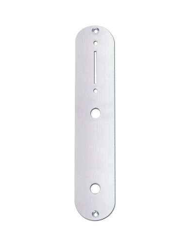 CP-TE-AC Boston  control plate, 32x160mm, Teaser, 9,5mm holes for inch pots, chrome