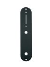 CP-TE-B Boston  control plate, 32x160mm, Teaser, 8,5mm holes for metric pots, black gloss