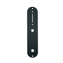   CP-TE-B Boston  control plate, 32x160mm, Teaser, 8,5mm holes for metric pots, black gloss