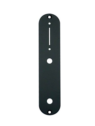 CP-TE-B Boston  control plate, 32x160mm, Teaser, 8,5mm holes for metric pots, black gloss