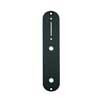 CP-TE-B Boston  control plate, 32x160mm, Teaser, 8,5mm holes for metric pots, black gloss