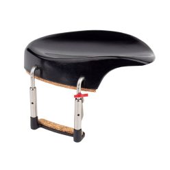   CR-8044 ELS  chinrest bakelite Teka model, 4/4-3/4, stainless steel clamps, antiallergical, made in Germany