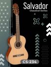 CS-234 Salvador  classic guitar, spruce top, sapele b&s, Savarez strings, satin finish, 3/4 junior model, 580 mm