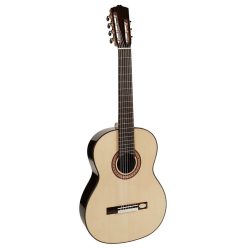   CS-60-7 Salvador Cortez Solid Top Concert Series 7-string classic guitar, solid spruce top, rosewood b&s, bone, deluxe gigbag