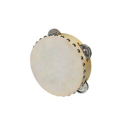   CSN-0604 Hayman  tambourine, rawhide skin, wood, 6", 4 zils