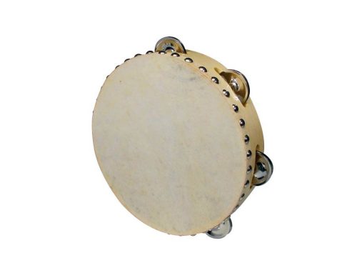 CSN-0806 Hayman  tambourine, rawhide skin, wood, 8", 5 zils