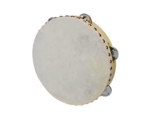 CSN-1006 Hayman  tambourine, rawhide skin, wood, 10", 6 zils