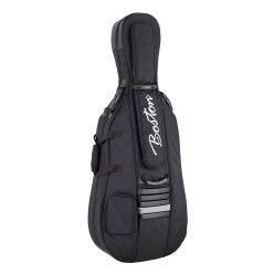   CT-1044 Boston  deluxe cello bag 4/4, black 1680D nylon, 25mm polyethylene foam padding with luxe velour interior