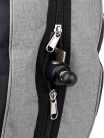 CT-112-GR Boston  cello bag 1/2 light grey, 19 mm. padded, 2 straps, various pockets