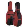 CT-144 Boston  cello bag 4/4, wine red, 19 mm. padded, 2 straps, various pockets