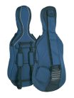 CT-212 Boston  cello bag 1/2, dark blue-grey, 23mm padded, 2 straps, various pockets