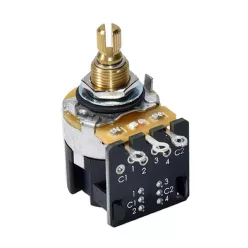   CTS250DPDTS CTS USA  DPDT push-pull potentiometer, standard .375" bushing, 3/8" diameter, 250K audio