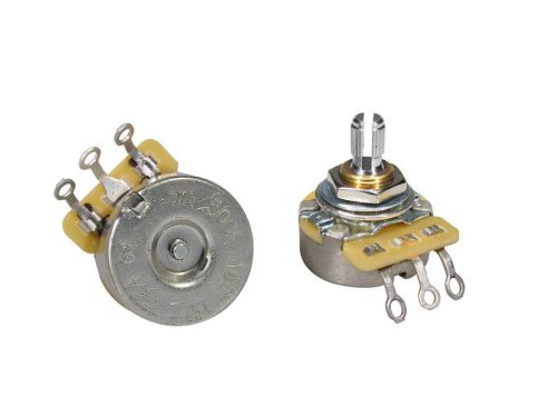 CTS500-A61 CTS USA  potentiometer, short .250" bushing for pg mount, 3/8" diam. dished back, 500K audio