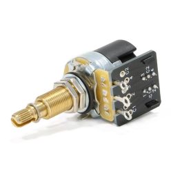   CTS500DPDT CTS USA  DPDT push-pull potentiometer, long .750" bushing, 3/8" diam. for thick/carved top, 500K audio