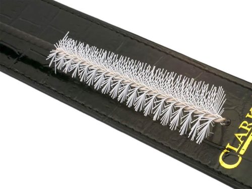 Clarke CTW/BRUSH perie de curățare pentru tinwhistle – peri din nylon, miez de oțel răsucit, mâner din lemn, aprox. 30 cm