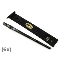   CTW/SBKP6 Clarke  Sweetone D tinwhistle with pouch - 6 pcs black