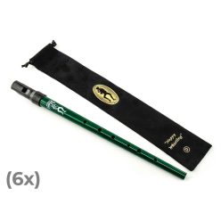   CTW/SGDP6 Clarke  Sweetone D tinwhistle with pouch - 6 pcs green