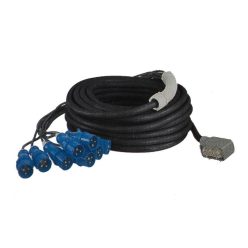   CV-08-1 Proel  lightingcable, black, 1 meter, 19 x 2,5mm, 1 x cn-16-ppv and 8 x sdc-852