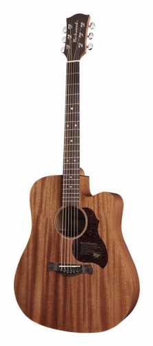 D-50-CE Richwood Master Series handmade dreadnought guitar, solid mahogany & mahogany, satin finish, cutaway, Fishman Isys+