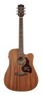 D-50-CE Richwood Master Series handmade dreadnought guitar, solid mahogany & mahogany, satin finish, cutaway, Fishman Isys+