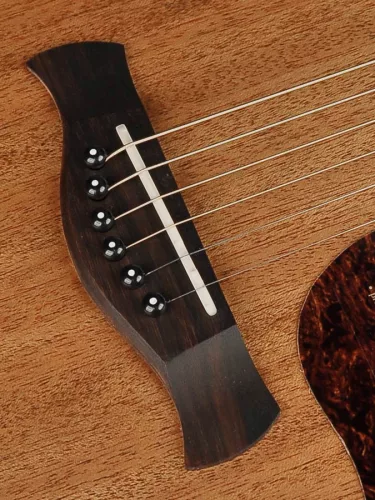 Richwood D-50-CE Master Series handgefertigte Cutaway-Dreadnought – massive Mahagoni-Decke, Mahagoni-Korpus, Satin Open-Pore, Fishman Isys+, Knochensattel, Derjung Deluxe Mechaniken