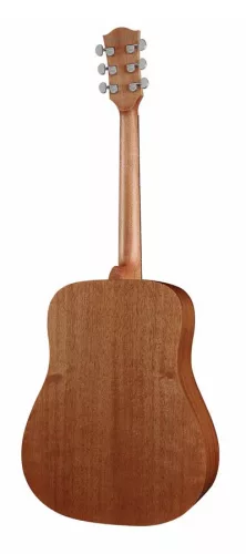 Richwood D-50 Master Series handgefertigte Dreadnought – massive Mahagoni-Decke, Mahagoni-Korpus, Satin Open-Pore Finish, Knochensattel & Stegeinlage, Derjung Deluxe Mechaniken