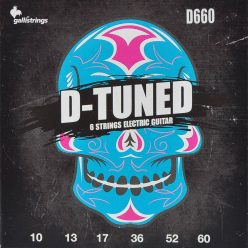   D-660 Galli D-Tuned string set electric, drop tuning, nickel roundwound, 010-013-017-036w-052w-060w