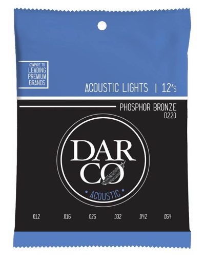 D220 Darco  string set acoustic phosphor bronze, light 012