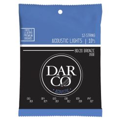   D500 Darco  string set acoustic 12-string 80/20 bronze, light 010